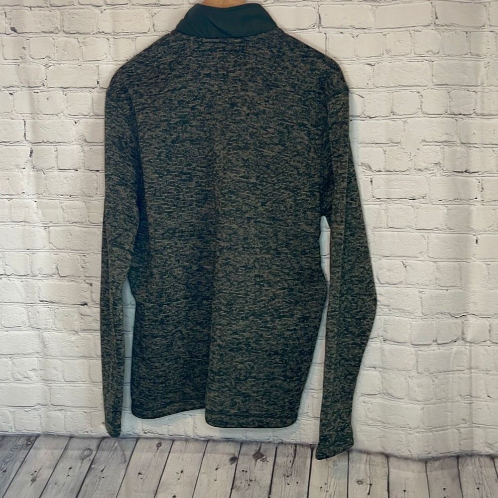Eddie Bauer Men's Green Sweater Fleece 1/4 ip NEW with tags sie Medium - Picture 4 of 4